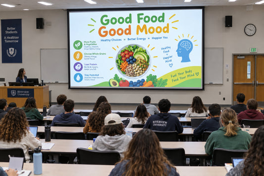 Good Food Good Mood health poster 18" x 24" laminated