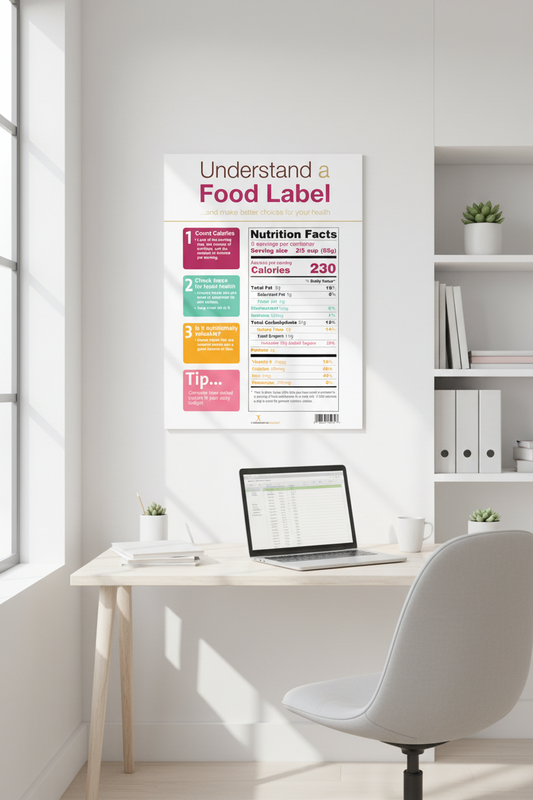 Nutrition Facts Label Poster - New Food Label Poster