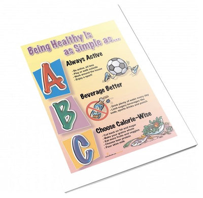 Being Healthy is as Simple as ABC Color Handout Download - Nutrition Education Store