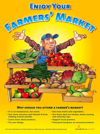 Enjoy Your Farmer's Market Poster - Nutrition Education Store