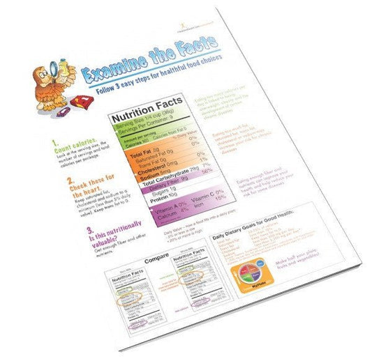 Food Label Handout Tearpad - Nutrition Education Store