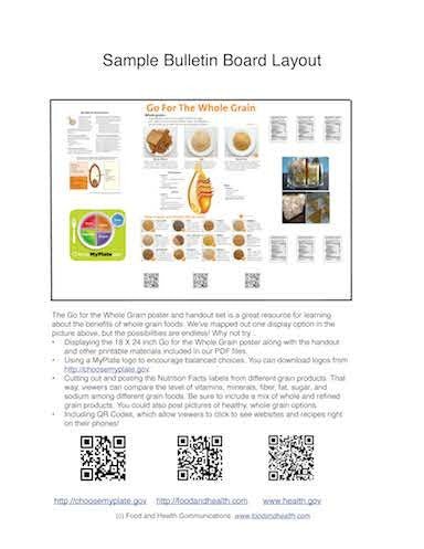 Go For the Whole Grain Poster Handouts Download PDF - Nutrition Education Store