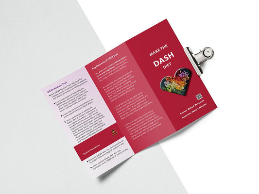 Heart Health Brochure -- Make the DASH - Packet of 25 - Nutrition Education Store