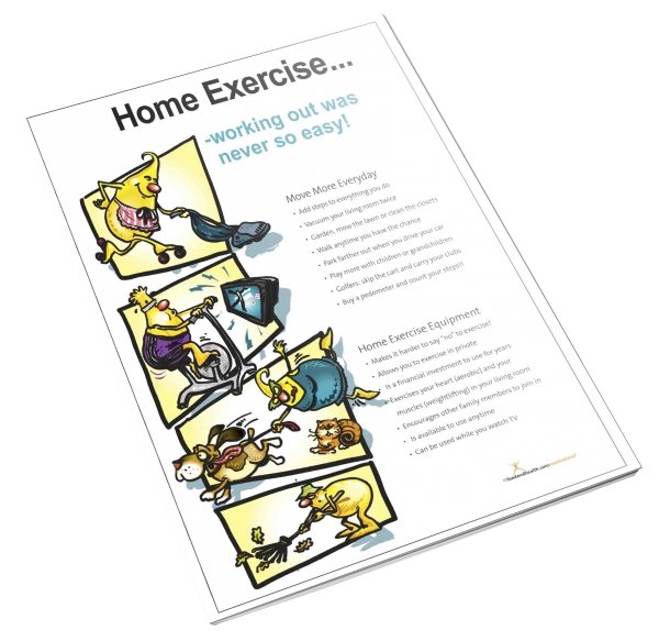 Home Exercise Color Handout Download - Nutrition Education Store