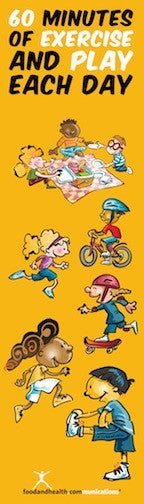 Kids Activity and MyPlate Bookmarks pack of 50 2"X7" - Nutrition Education Store