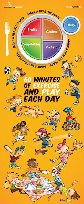 Kids MyPlate Activity Brochure Card - Packets of 25 - Nutrition Education Store