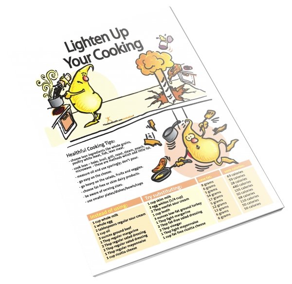 Lighten Up Your Cooking Color Handout Download - Nutrition Education Store
