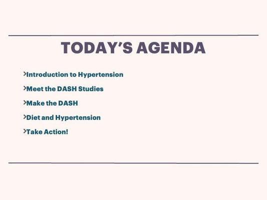 Make the DASH Powerpoint - DASH Diet - DOWNLOAD - Nutrition Education Store