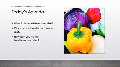 Mediterranean Diet Class With PowerPoint, Handouts, Leader Guide - DOWNLOAD - Nutrition Education Store
