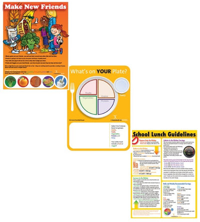 School Lunch Poster Value Set - Nutrition Education Store