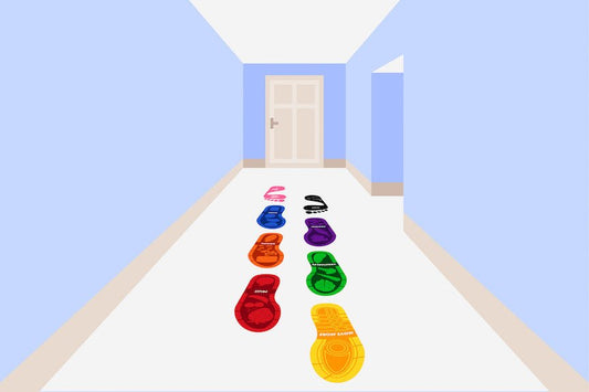 Steps of Health - Floor Decals - Healthy Reminders - Nutrition Education Store