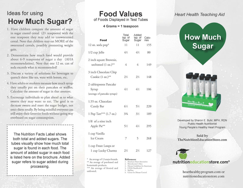 Sugar Test Tubes - Nutrition Education Store