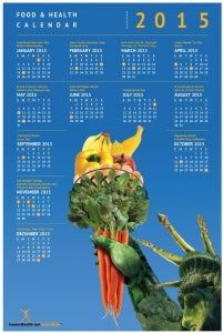 2014 Food Nutrition and Health Calendar Poster - 12 X 18