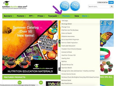 Easy Health Fair and Nutrition Presentation Theme Chooser Introduced By Nutrition Education Store