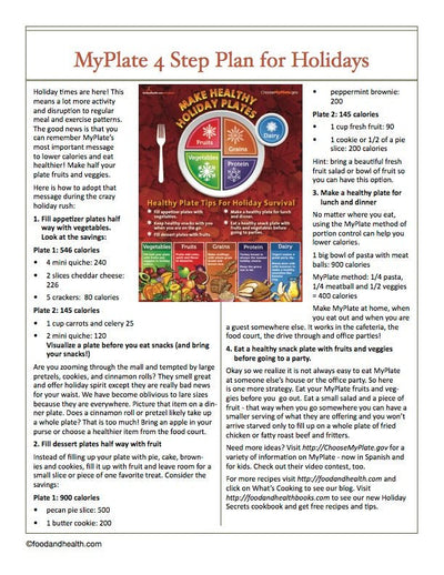 Holiday MyPlate