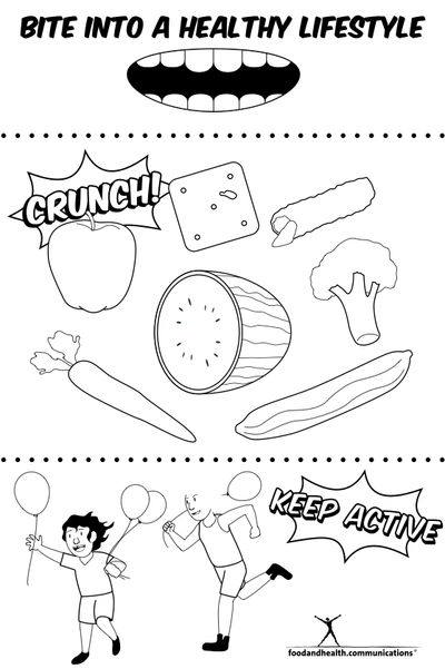 Reader Request: Nutrition Month Coloring Pages