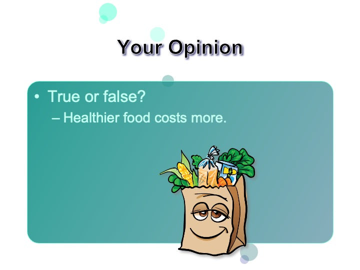 Healthy Shopping on a Budget PowerPoint and Handouts - DOWNLOAD