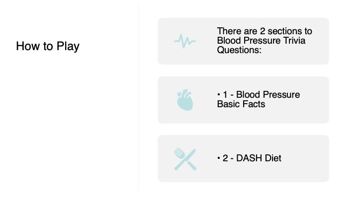 Blood Pressure Trivia PowerPoint Game - DOWNLOAD - Nutrition Education Store - Game