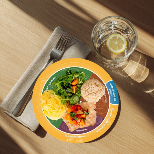 Diabetes Portion Plate - Diabetes Healthy Plate - 10 Pack - Health Giveaway