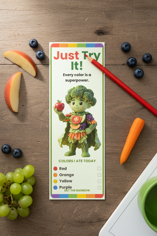 Just Try It! Bookmarks - Lunchtime Hero Eat the Rainbow (Pack of 50)