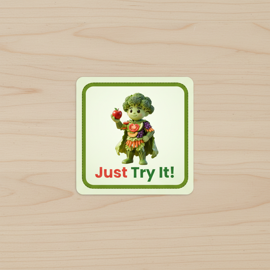 Just Try It! Sticker - Lunchtime Hero 2 inch pack of 50