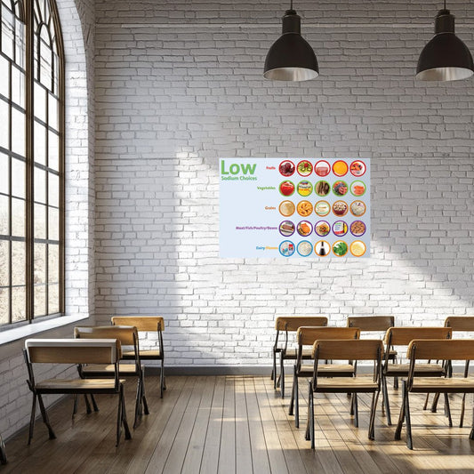 Low Sodium Choices Poster 12x18 - Nutrition Education Store