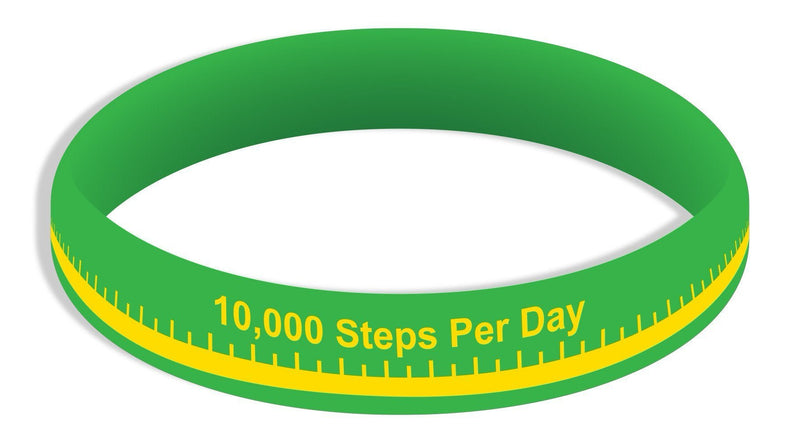 10K Steps Wristbands Adult - Pack of 20 - Nutrition Education Store