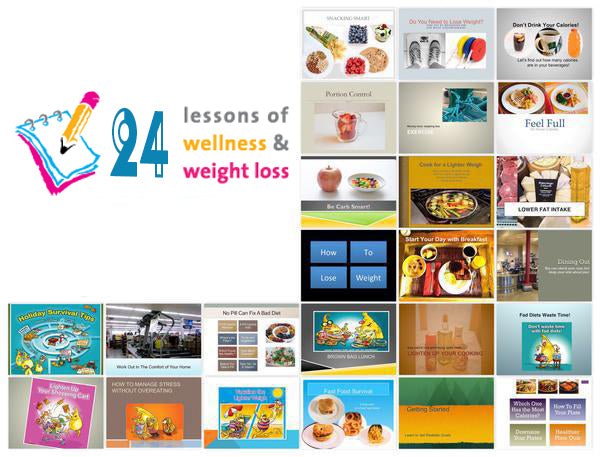 12 + 12 = 24 Lessons of Wellness and Weight Loss - DOWNLOAD NOW - Nutrition Education Store