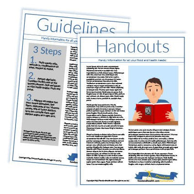 12 Lessons Bundle Poster Handouts Download PDF - Nutrition Education Store