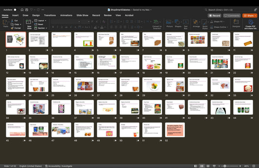 6 Grocery Shopping PowerPoint Tour Guides - DOWNLOAD - Nutrition Education Store