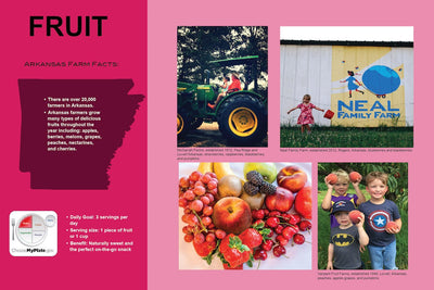 6-piece custom Arkansas Farm to School Wall and Floor Decal Set - Nutrition Education Store