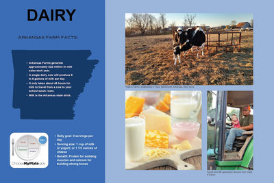 6-piece custom Arkansas Farm to School Wall and Floor Decal Set - Nutrition Education Store