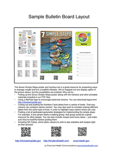7 Simple Steps Poster Handouts Download PDF - Nutrition Education Store