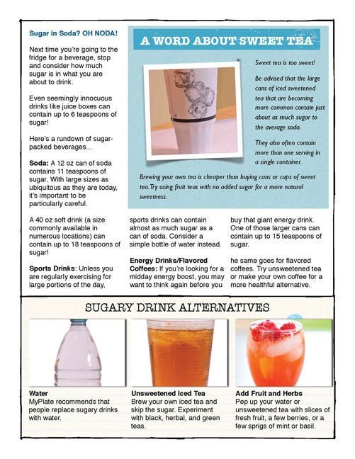 Are You Drinking Candy? Sugar Awareness Tearpad - Nutrition Education Store