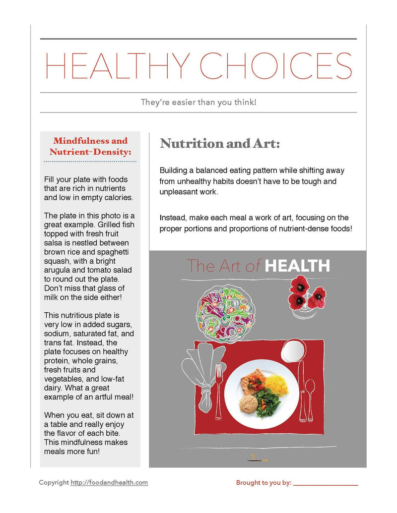 Art of Health Bulletin Board Banner 24" x 24" Square Banner for Bulletin Boards, Walls, and More - Nutrition Education Store
