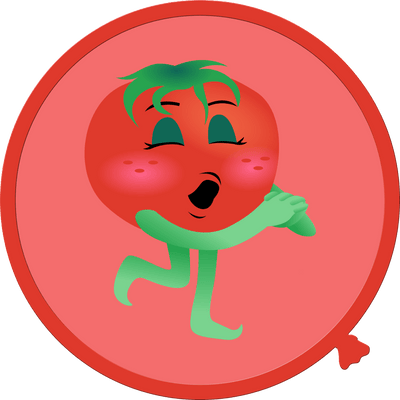 Cartoon Fruit and Vegetable Wall Decals - "Walloons" Set of 8" Wall Decals - Set of 6 - Nutrition Education Store