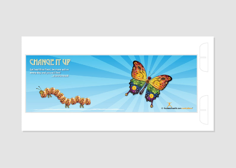 Change It Up 12" x 36" Salad Bar Sign or Standing Table Sign - Nutrition Education Store