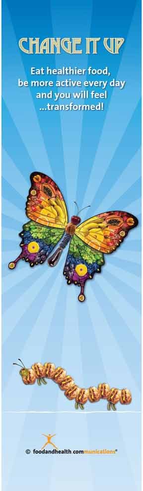 Change It Up Bookmarks pack of 50 2"X7" - Nutrition Education Store