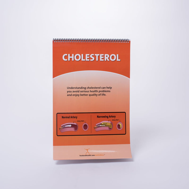Cholesterol Flip Chart - Table Top Flipchart - Nutrition Education Store