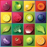 Color Your World With Food Stickers 2" - Pack of 100 - Nutrition Education Store