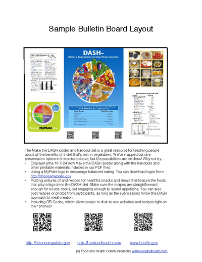 DASH Poster Handouts Download PDF - Nutrition Education Store