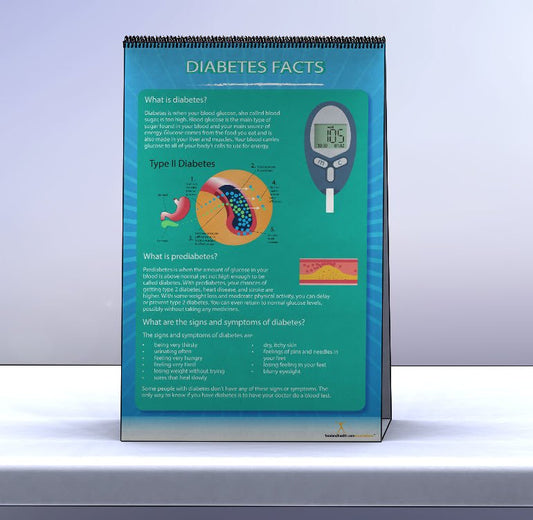 Diabetes Flip Chart - Table Top Flipchart - Nutrition Education Store