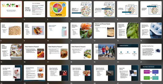 Diet Facts for Seniors PowerPoint and Handout Program - DOWNLOAD - Nutrition Education Store