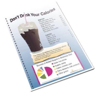 Don't Drink Your Calories Color Handout Download - Nutrition Education Store