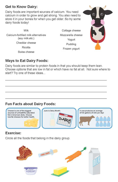 Elementary School Nutrition Workbook Pack of 10 - Nutrition Education Store