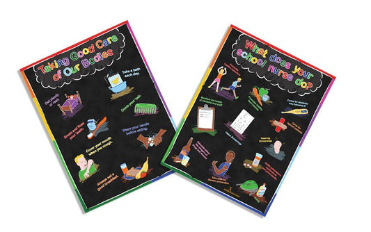 Exam Room School Nurse Poster Package 12x18 - Nutrition Education Store