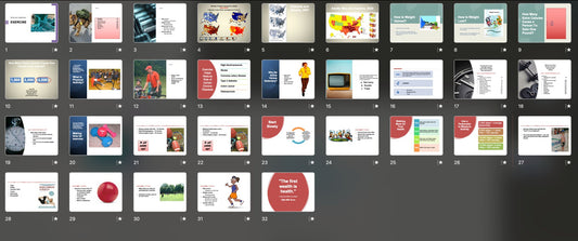 Exercise to Lose and Control Weight PowerPoint and Handout Lesson - DOWNLOAD - Nutrition Education Store