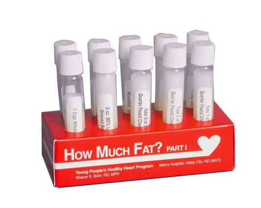 How Much Fat Is In My Food - Fat Visual for Food - Test Tubes - for Health Fairs