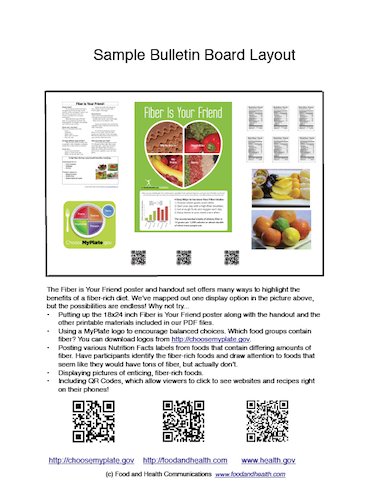 Fiber Is Your Friend Poster Handouts Download PDF - Nutrition Education Store