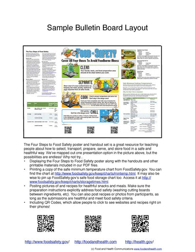 Food Safety Poster Handouts Download PDF - Nutrition Education Store